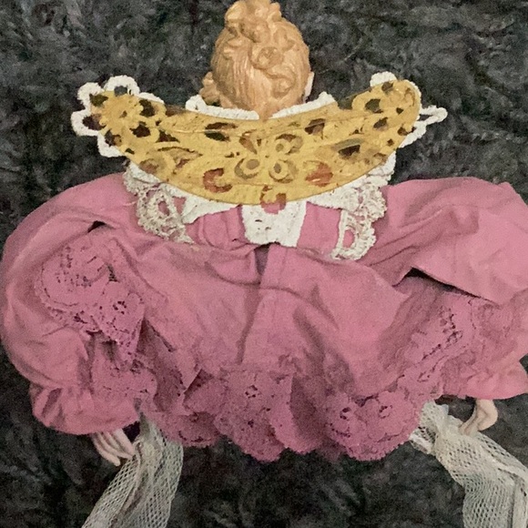 2 Vintage Victorian style angel Christmas ornaments - Picture 7 of 9